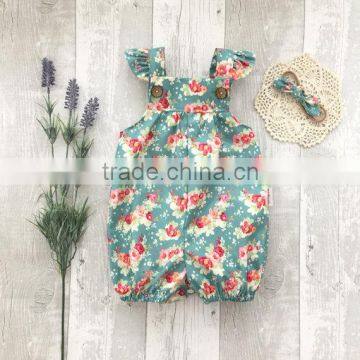 Wholesale Boutique 100%cotton Bubble Ginger Toddler Romper Onesie Newborn Baby Clothes