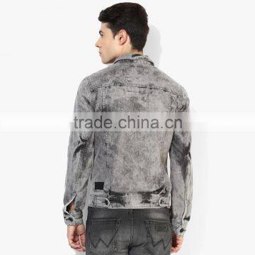 Gray Washed Fitness Casual Boys Jacket With High Quality photo-3