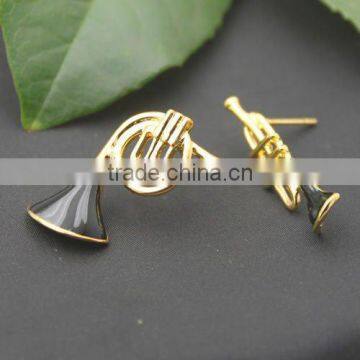 fashion enamel horn stick earrings, fashion alloy earring