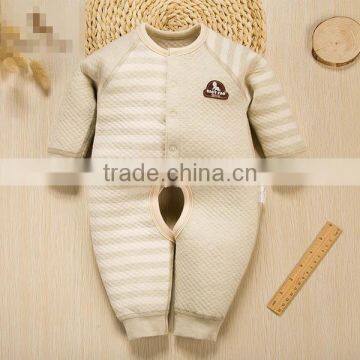 2017 High Quality Baby Romper Newborn Thermal Underwear Winter Organic Cotton Kids Sleepwear photo-2