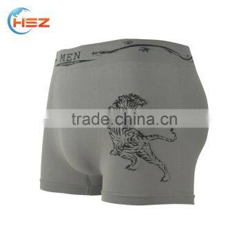 HSZ-0054 Latest Design 2017 Fashion Hot Underwear Panty For Boys Men Seamless Sexy Boxer Stylish Shorts Elastic Waistband Briefs photo-3
