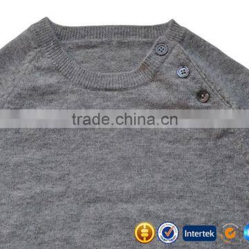 Shoulder Buttons Spring&Autumn Long Sleeve Kids Wool Cashmere Sweater photo-6