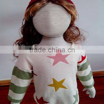 2014 Latest 100% Cotton Sweater Designs for Children,new European Design Knitted Kids Pullover Sweater,wool Sweater Design for g