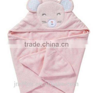 Eco-friendly Applique Terry Bamboo Hooded Baby Towel photo-2