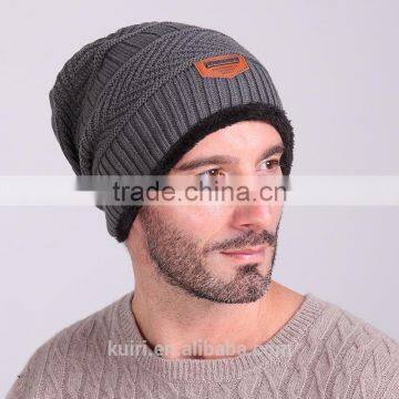 2016 Brand Beanies Knit Men's Winter Hat Caps Bonnet Winter Hats For Men Women Beanie Fur Warm hat