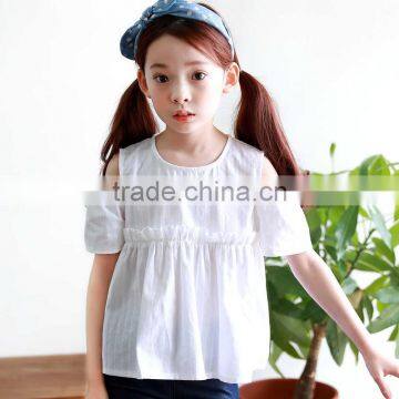 S17612A Girls Cotton Short Sleeve T-Shirt Childrens Tops photo-2