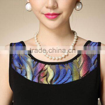 Middle Age Woman Fashion False Two-pieces Dress photo-5