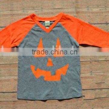 wholesale boys summer Halloween pumpkin boy t-shirts