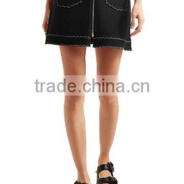 2017 Latest Ladies Mini Sexy Jeans Short Denim Skirt Hot Girl Wearing Fashion Maxi Black Mini Jeans Skirt photo-2