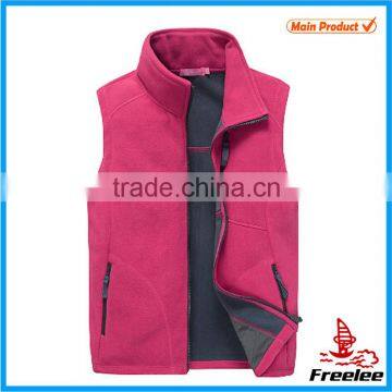 2015 Women Sleeveless Fleece Jacket