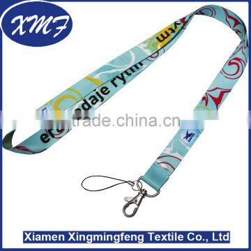 screen print polyester Material Custom neck cord ID card lanyards