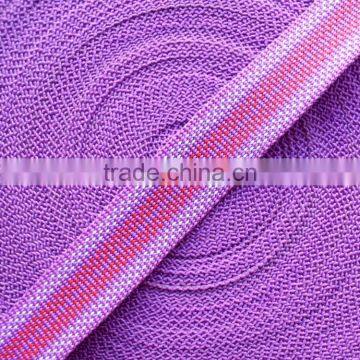 patterned polypropylene webbing