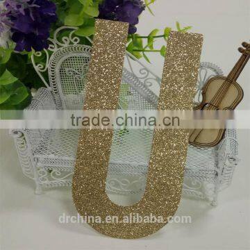 Hot sale glitter paper "U" Decor Festive Birthday Party New Year,Christmas ,Cake,Crafts ..