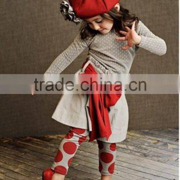 2016 Hot Fashion Mutil Ruffle Pearl Dresses Fall Winter Wear Cotton Newborn Baby Girl Gown photo-5