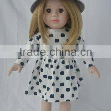 Hot sale elegant american girl doll with outfits manufacture