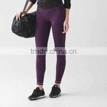 Women's Non See-through Dry-Fit Phone Pocket Stretchy Yoga Runing Jogger Active Tights