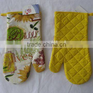 funny design cotton oven mitt, oven gloves cotton