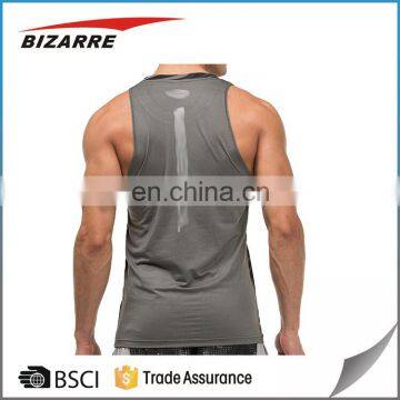Full Back Gym Tank Top Custom Printed Mens Singlet Fitness Wear Wholesale photo-5