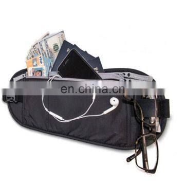 Travel Comfort Rfid Blocking Security Nylon Waist Passport Cover