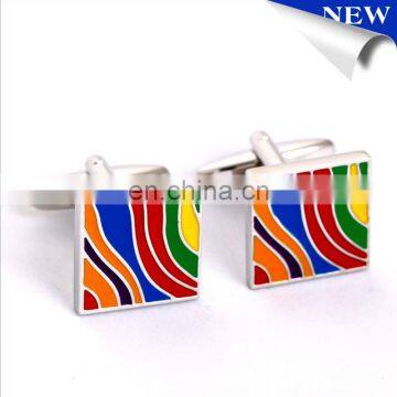 Novelty High Quality Enamel Cufflinks Colorfull Men's Cuff