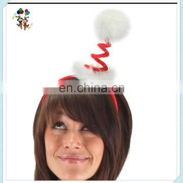 Christmas Costume Accessory Mini Cocktail Springy Santa Headbands HPC-1068