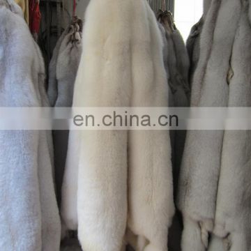 Raw White Fox Fur Skin