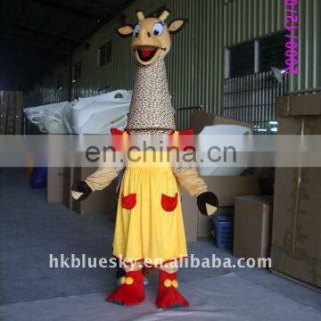 Giraffe mascot costume from madagaskar mascot costume