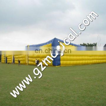 Outdoor Large Inflatable Cube Tent in Yellow Color