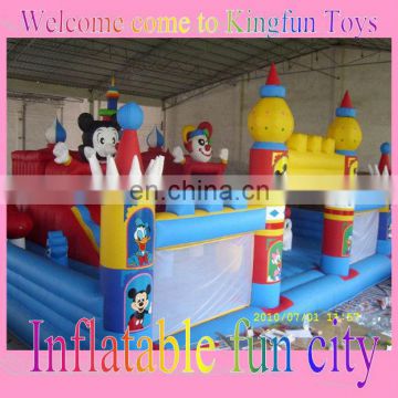 Mickey&Clown kids inflatable playground park toys