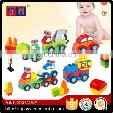 DIY Toys Plastic Educational building blocks toys train car