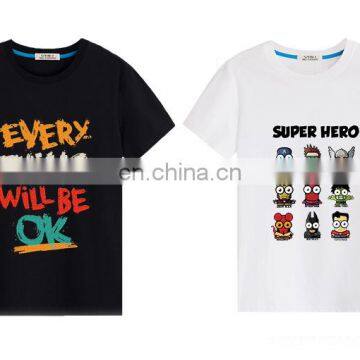 Custom Printing T Shirts 180g Cotton Short Sleeve Style T-shirt European Size Tshirts photo-3