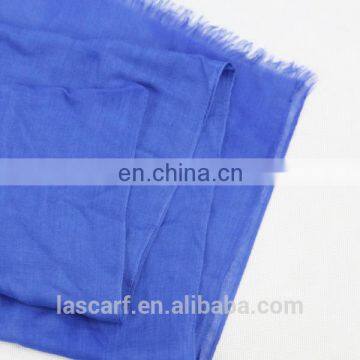 Blue Viscose Long Scarf for Women photo-4