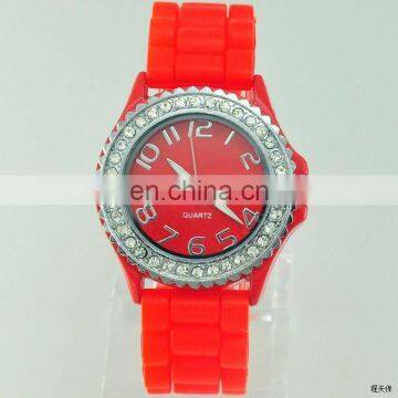 2015 Custom LOGO Silicone Diamond watch Manufacturer Wholesale