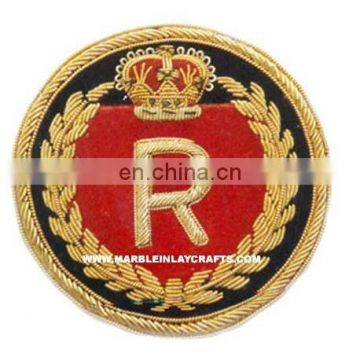 Hand Embroidery Bullion Wire Badges