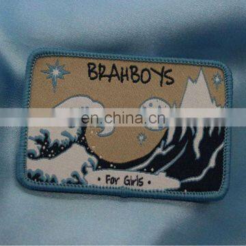 Wave Sew in Damask Woven Clothing Badge photo-1