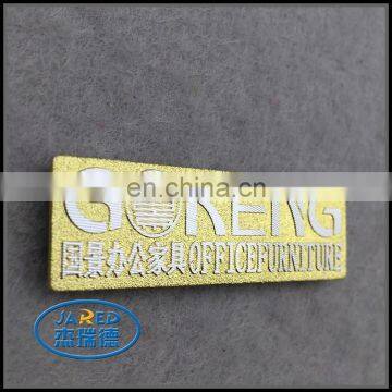 factory price metal brushed emblem badge aluminium label