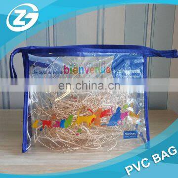 Hot Sale Waterproof PVC Cosmetic Clear Zipper Bag