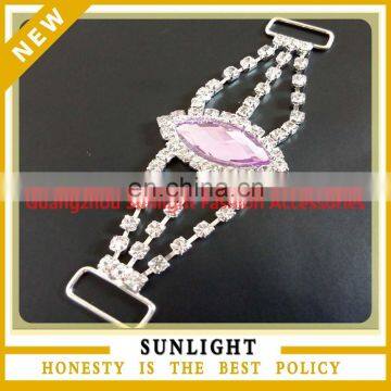 Sexy crystal rhinestone bikini connector for garment/clothing