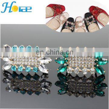 high quality lady rhinestone shoe accessories buckle glass shoe buckles Shoe Clips Decoration