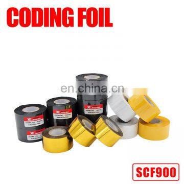 High quality 35mm*122m hot stamp coding foil for hot stamping coding machine