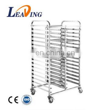 Tray Trolley stainless steel work table with wheels