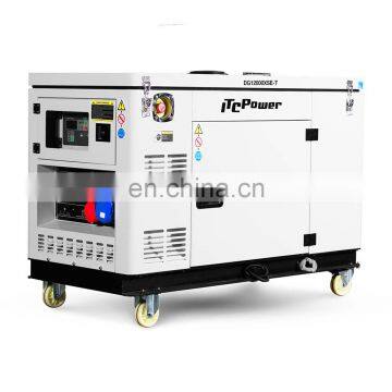 Canpoy water cooled 10 kva 10kw silent diesel generator with 100% copper