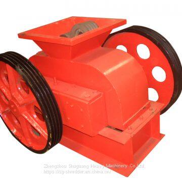 High pressure coal iron ore stone toothed double roller crusher machine