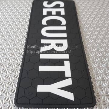 SECURITY Large 10 x 4 Inches Velcro Rubber PVC Patch photo-2