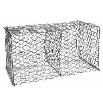 PVC Coated Hexagonal Wire Mesh Gabion Retaining Wall Cages