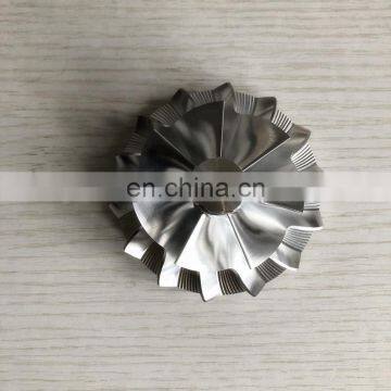 S200 169937 53.25/76.30mm 7+7 blades Turbocharger Billet/milling/aluminum 2618 compressor wheel for 318815 /04259318k