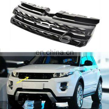 1PCS Black ABS Front Grill Mesh Grille 12-16 For Land Rover Range Rover Evoque