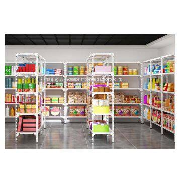 grey light duty slotted angle shelving