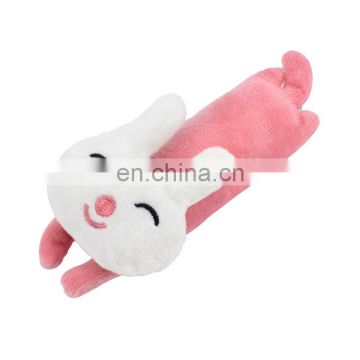 Plush pet dog chew toy squeaky rabbit toys set for molar