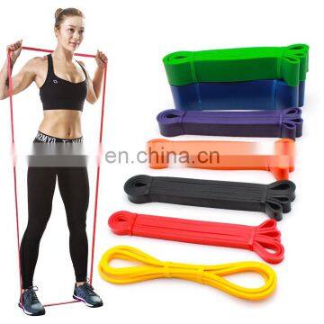 Non Slip Custom Logo Hip Resistance Bands Multi Colors Circle Elastic Band Fitness Exercise Latex Elastic Band